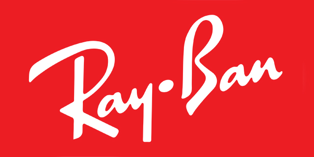 Logo de la marque de lunettes Ray-Ban chez Q de Bouteilles, opticien à Aurec-sur-Loire.