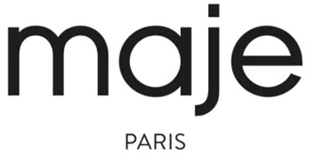 Logo de la marque de lunettes Maje chez Q de Bouteilles, opticien à Aurec-sur-Loire.