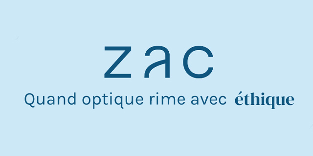 Logo de la marque de lunettes Zac Seconde Main chez Q de Bouteilles, opticien à Aurec-sur-Loire.